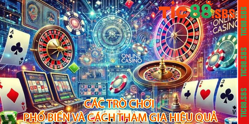 Casino TIC88 - Vị thế đế vương, thần may mắn mỉm cười 3 Các Trò Chơi Phổ Biến Và Cách Tham Gia Hiệu Quả
